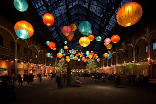 Une atmosphère de fête capricieuse