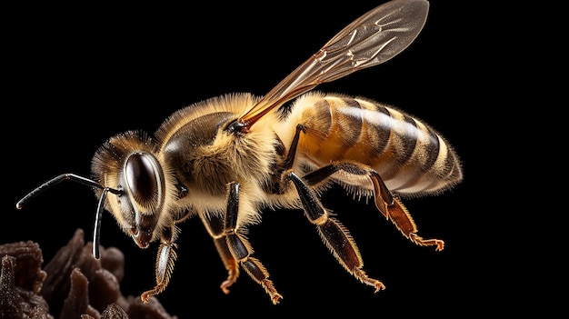 Atterrissage d'abeilles isolées