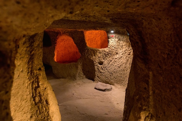 Attraction touristique majeure de la ville souterraine de Turquie Kaymakli