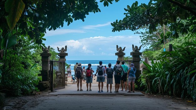 L'attraction touristique de la plage de Pangandaran est Ai Generative