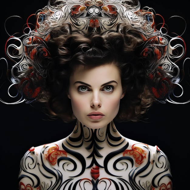 Photo l'attrait enchanteur de neri oxman un personnage et une caricature captivants révélés de la tête au t