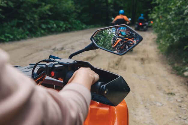 Atv ride concept de voyage extrême hors route