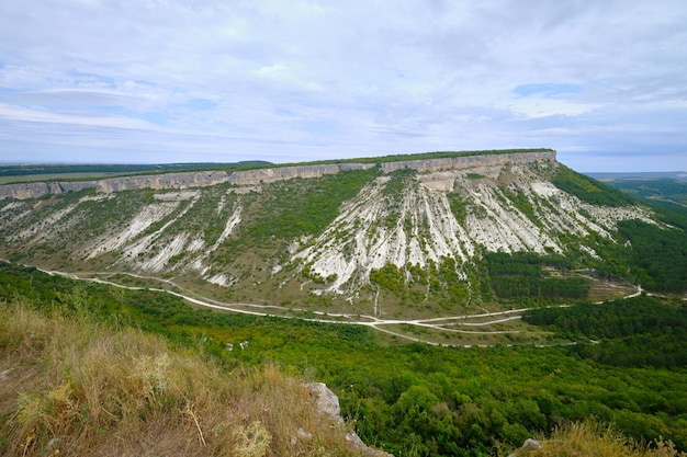 au sommet de la montagne