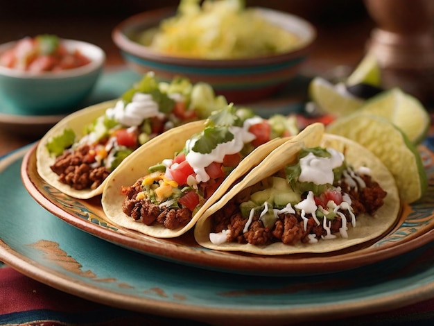 Au sud de la frontière, goûtez aux délicieux tacos mexicains.