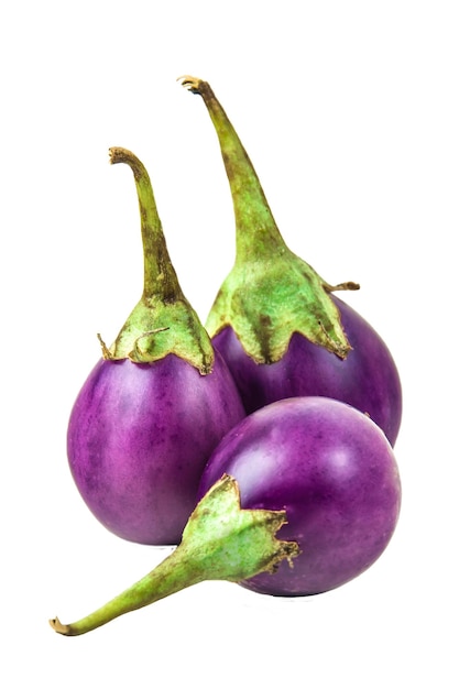 Aubergine sur fond isolé Clipping path