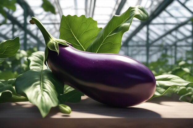 Aubergine sur papier sur fond blanc