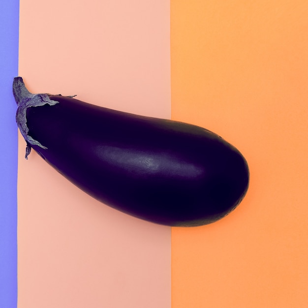 Aubergine végétale. photo minimale