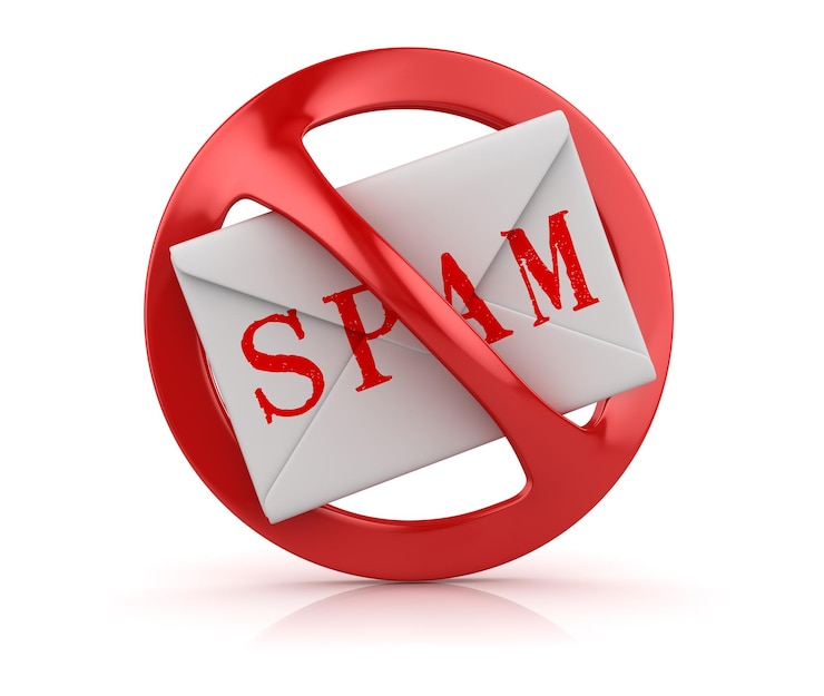 Photo aucun concept de spam