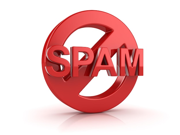 Aucun symbole de spam