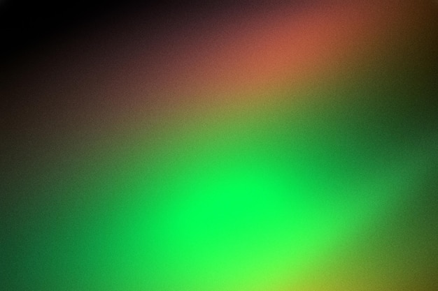 Aurora vert foncé vert noir vert orange granulé gradient abstrait arrière-plan bannière d'affiche