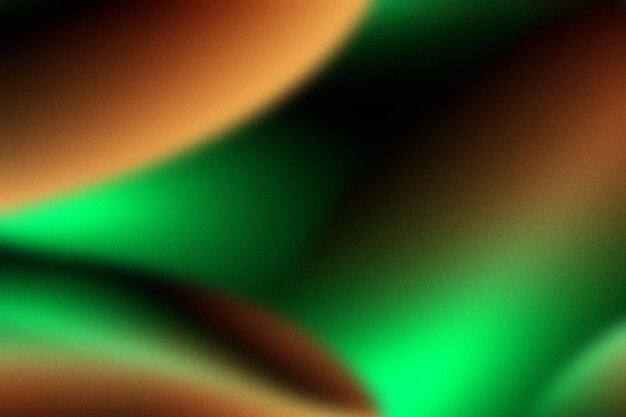 Photo aurora vert foncé vert noir vert orange granulé gradient abstrait arrière-plan bannière d'affiche