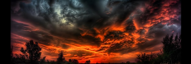 Aurore boréale stock photo beau ciel fond d'écran vue sur la nature AIA générativeaurore boréale stock photo beau ciel fond d'écran fond vue sur la nature Generative AI