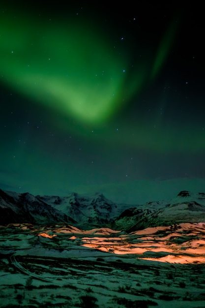 Aurores boréales Sud de l'Islande