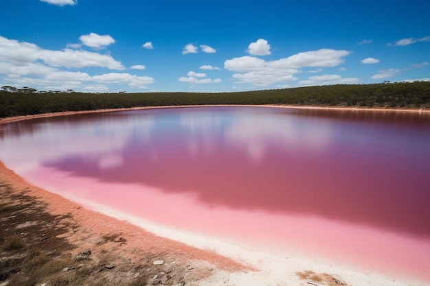 australie lac rose IA générative