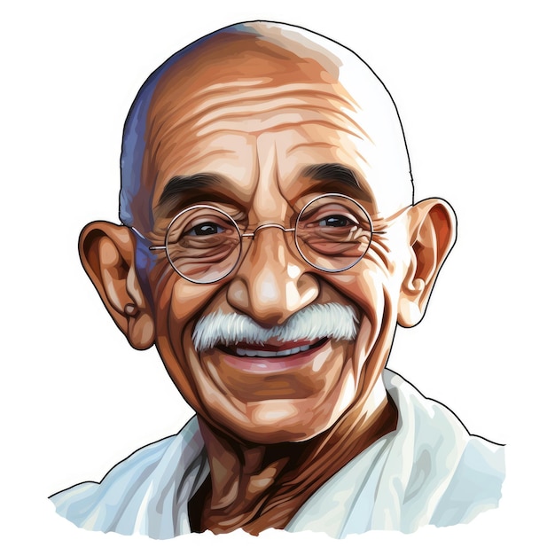 Autocollant du Mahatma Gandhi