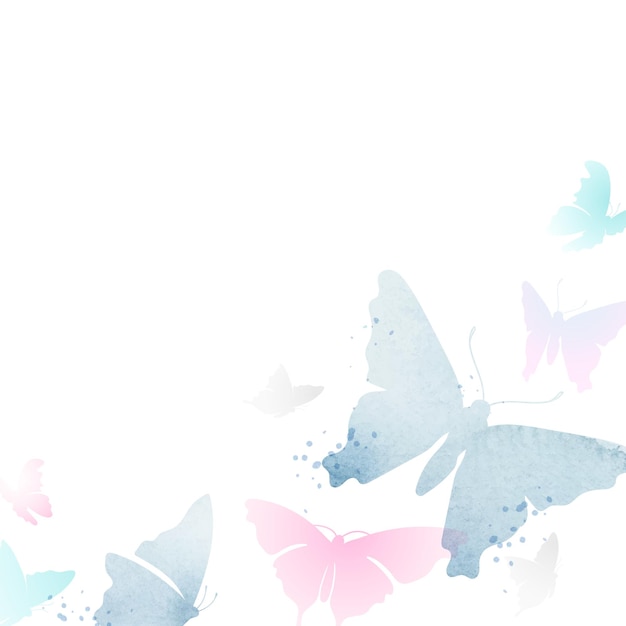 Un autocollant png de papillon bleu avec une belle illustration d'animal