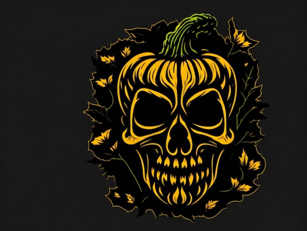 Un autocollant de pompage d'Halloween pour t-shirt