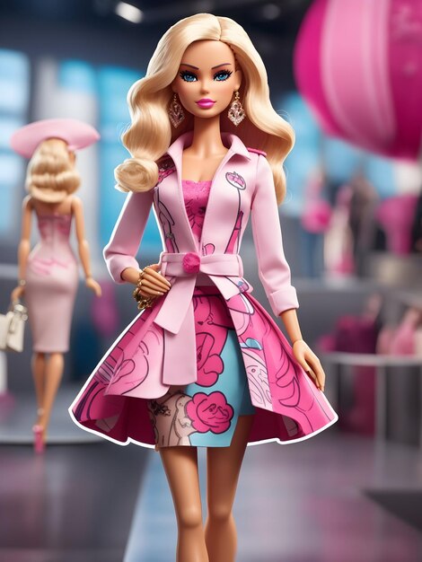 Fond D'halloween Barbie Au Design Plat