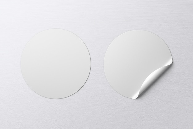 Des autocollants png mockup transparent