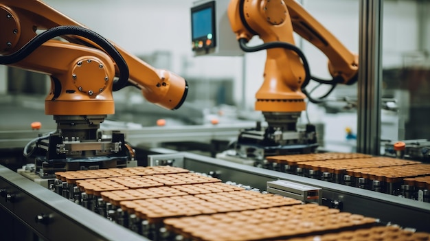 Automatisation de la chaîne de production avec des robots de précision générés par l'IA