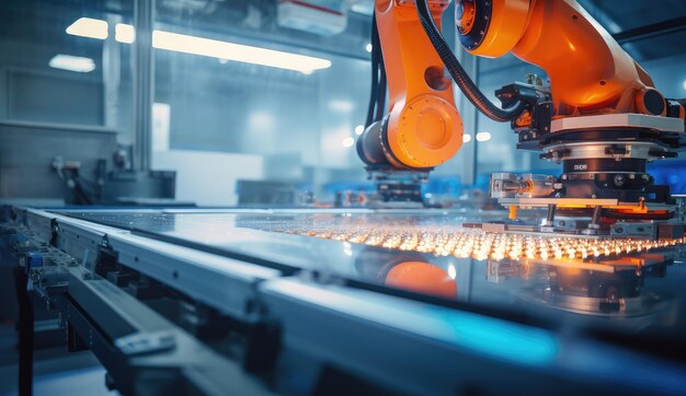 Automatisation du bras robotique dans une usine de fabrication intelligente