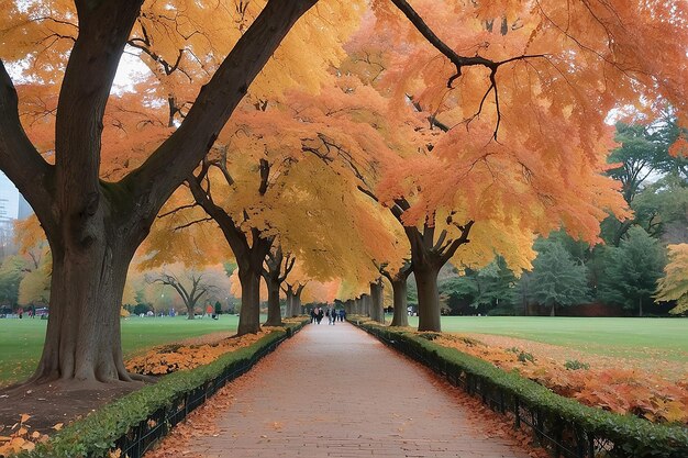 L'automne dans le jardin public de Boston