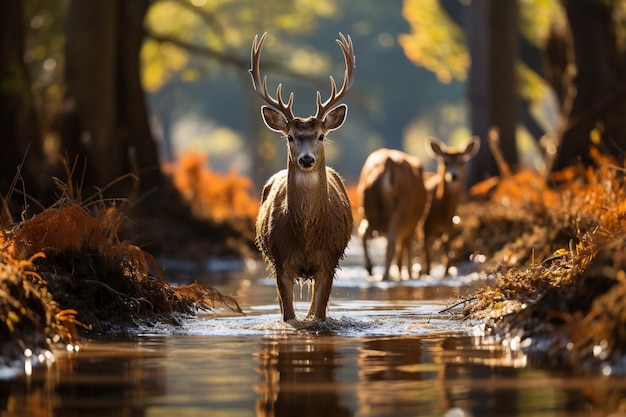 automne fond animal