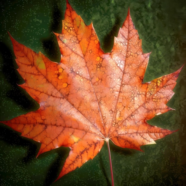 Automne vieille feuille d'érable