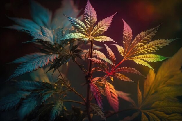 L'automne voit fleurir la belle plante de marijuana