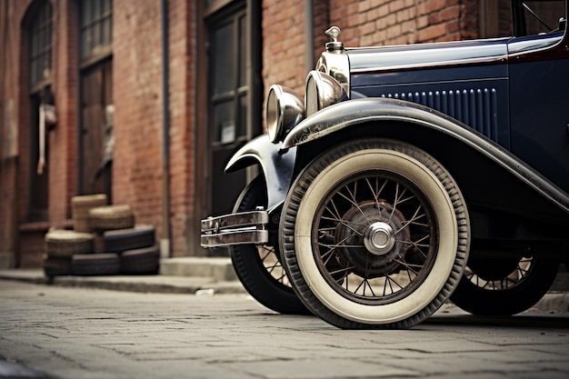 L'automobile et les pneus à l'ancienne