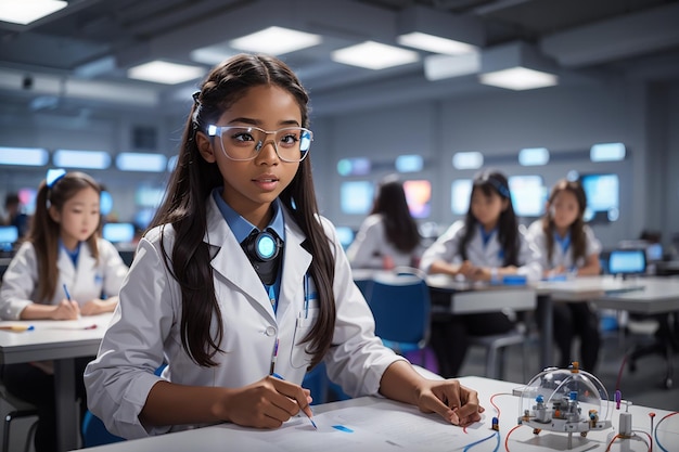 Autonomiser les filles pionnières des STEM dans les cours de sciences futuristes