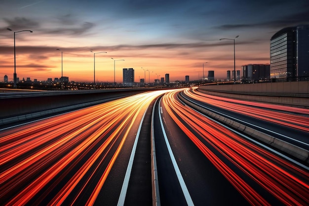 une autoroute avec le mot " voiture " dessus