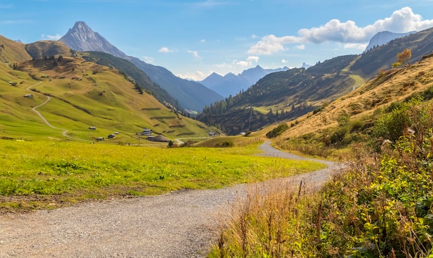 Autour de Warth en Autriche