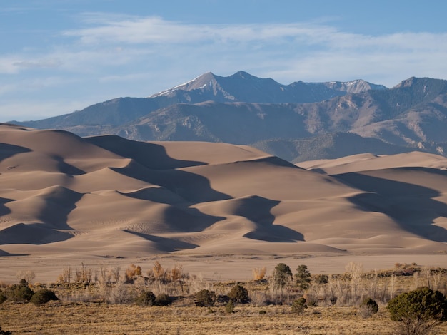 Avant le coucher du soleil à Great Sand Dunes National Park, Colorado.