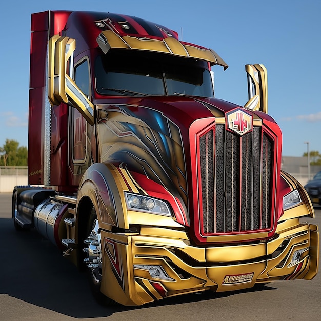 AVENGERS Iron Man KENWORTH gros camions Generative AI