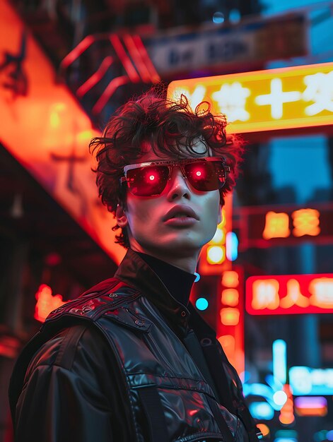 Photo l'avenir de la mode avec le cyber libérant le pouvoir de la technologie et du style pour les tendances de la haute mode