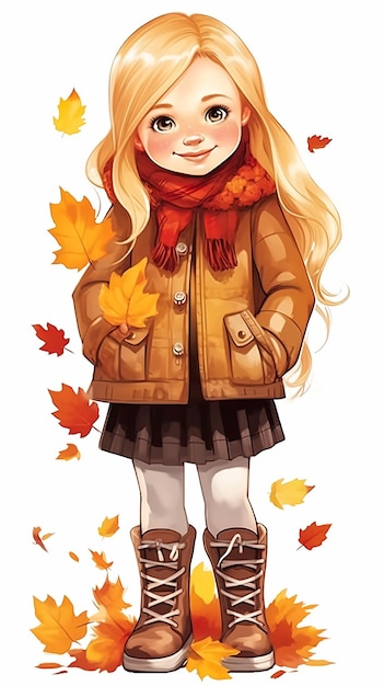 L'aventure d'automne de la fille
