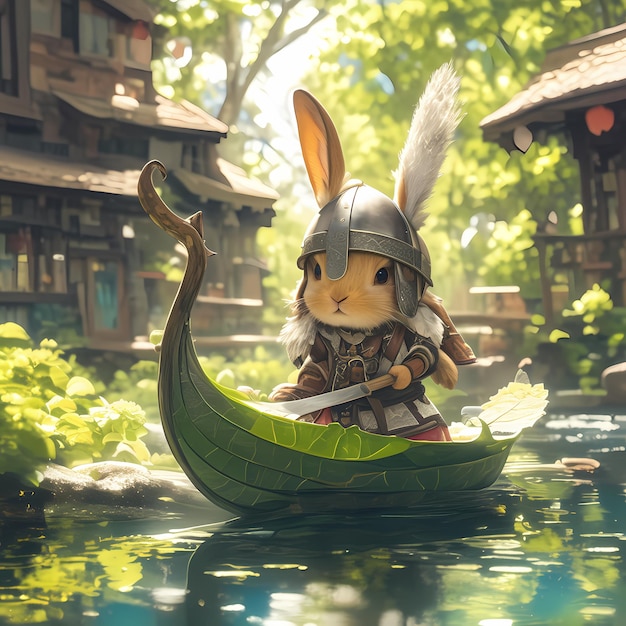 L'aventure du mignon lapin viking vous attend