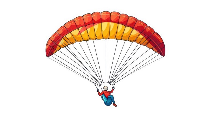 Une aventure passionnante en parapente au-dessus des montagnes