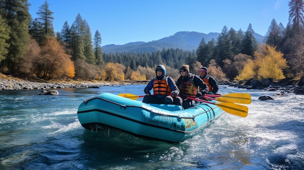 Une aventure passionnante de rafting