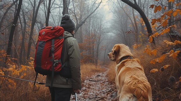 Une aventure en plein air avec un chien