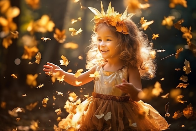 Aventures d'automne pour les petites filles Joyeuses activités saisonnières