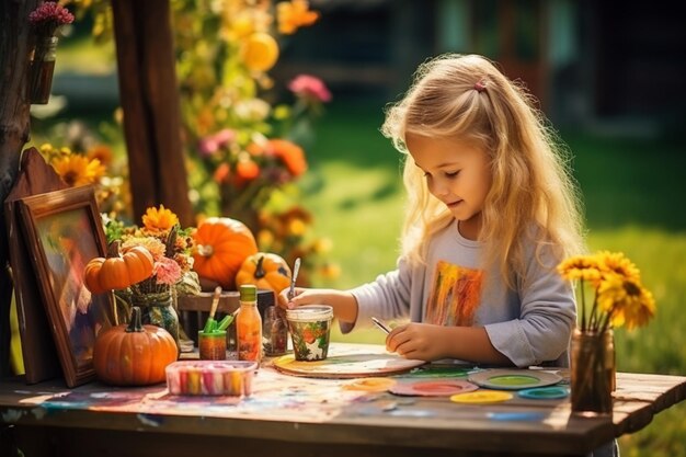 Aventures d'automne pour les petites filles Joyeuses activités saisonnières