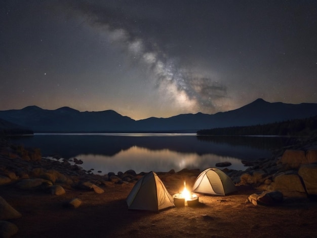 Des aventures de camping sous les étoiles