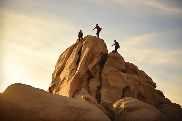 Les aventures d'escalade sur le sommet de la symphonie