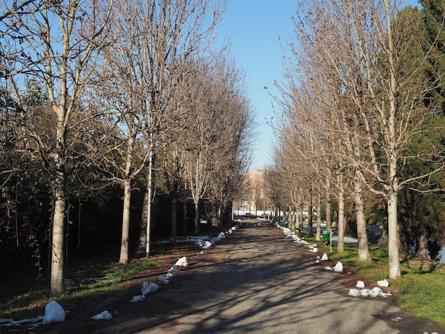 Avenue Canale Cavour à Chivasso