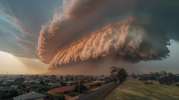 Photo avertissement de orage sévère pour les vents dommageables