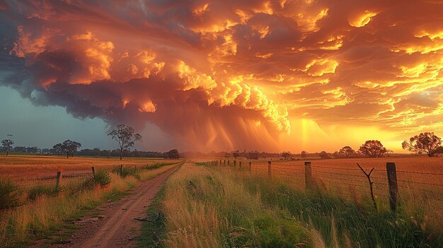 Photo avertissement de orage sévère pour des vents dommageables