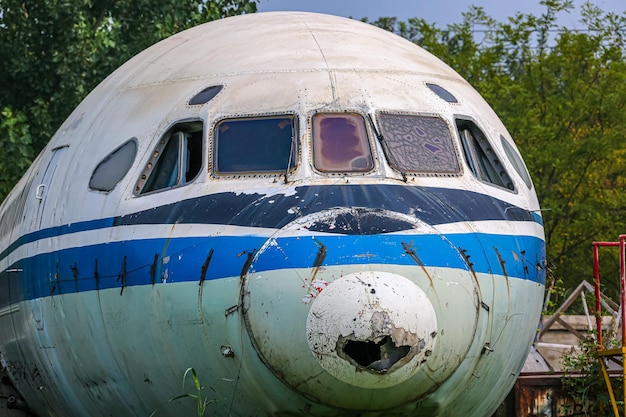 Avion abandonné au Musée de l'aviation militaire de Chine