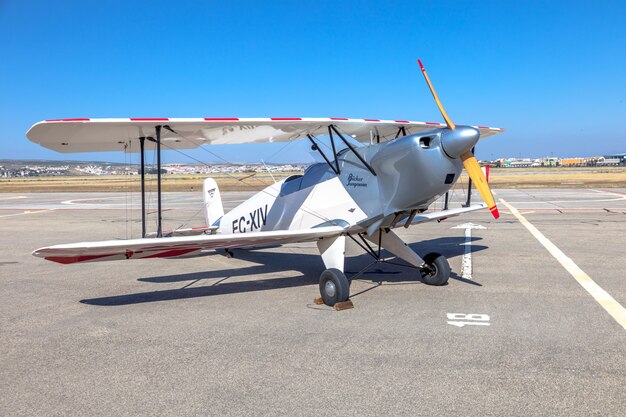 Avion Bucker dans le sol